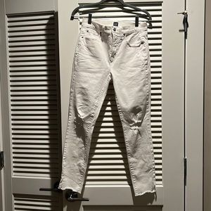 Gap True Skinny White Jeans